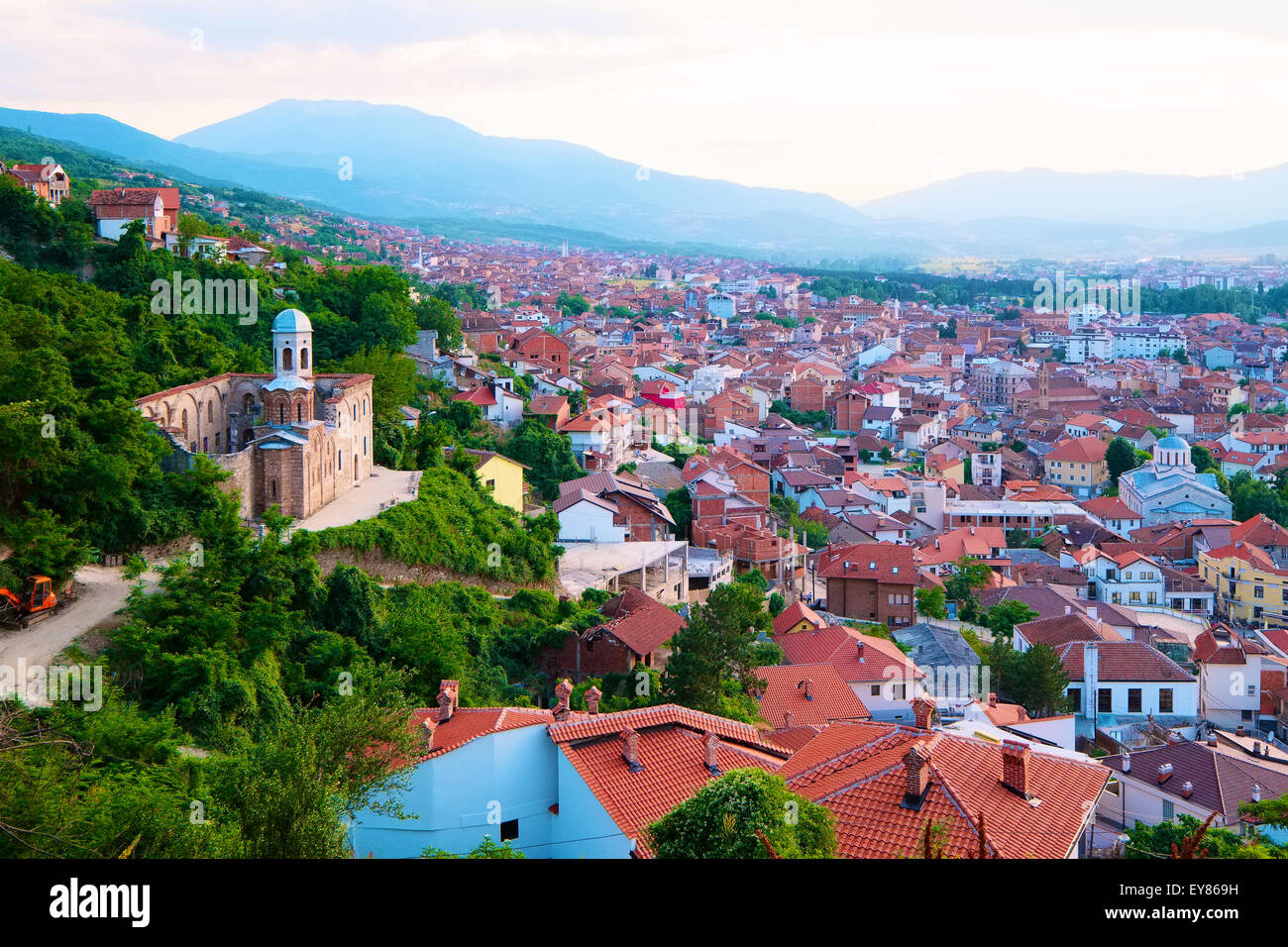 Vista su Prizren nel Kosovo Foto Stock