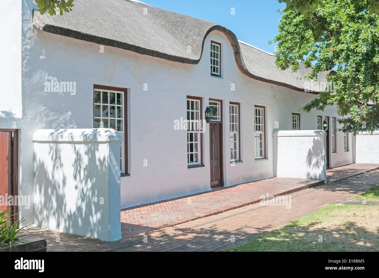 Edificio storico a Stellenbosch nella provincia del Capo occidentale del Sud Africa Foto Stock