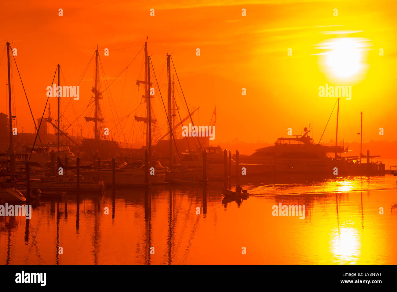 MARINA INTER Vie navigabili costiere WATERFRONT SANT AGOSTINO FLORIDA USA Foto Stock