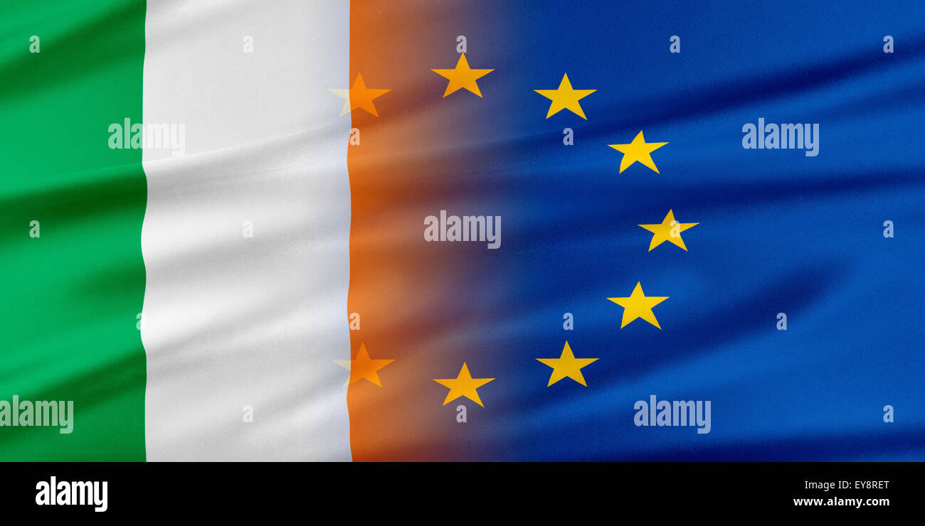 Unione Europea e Irlanda. Foto Stock
