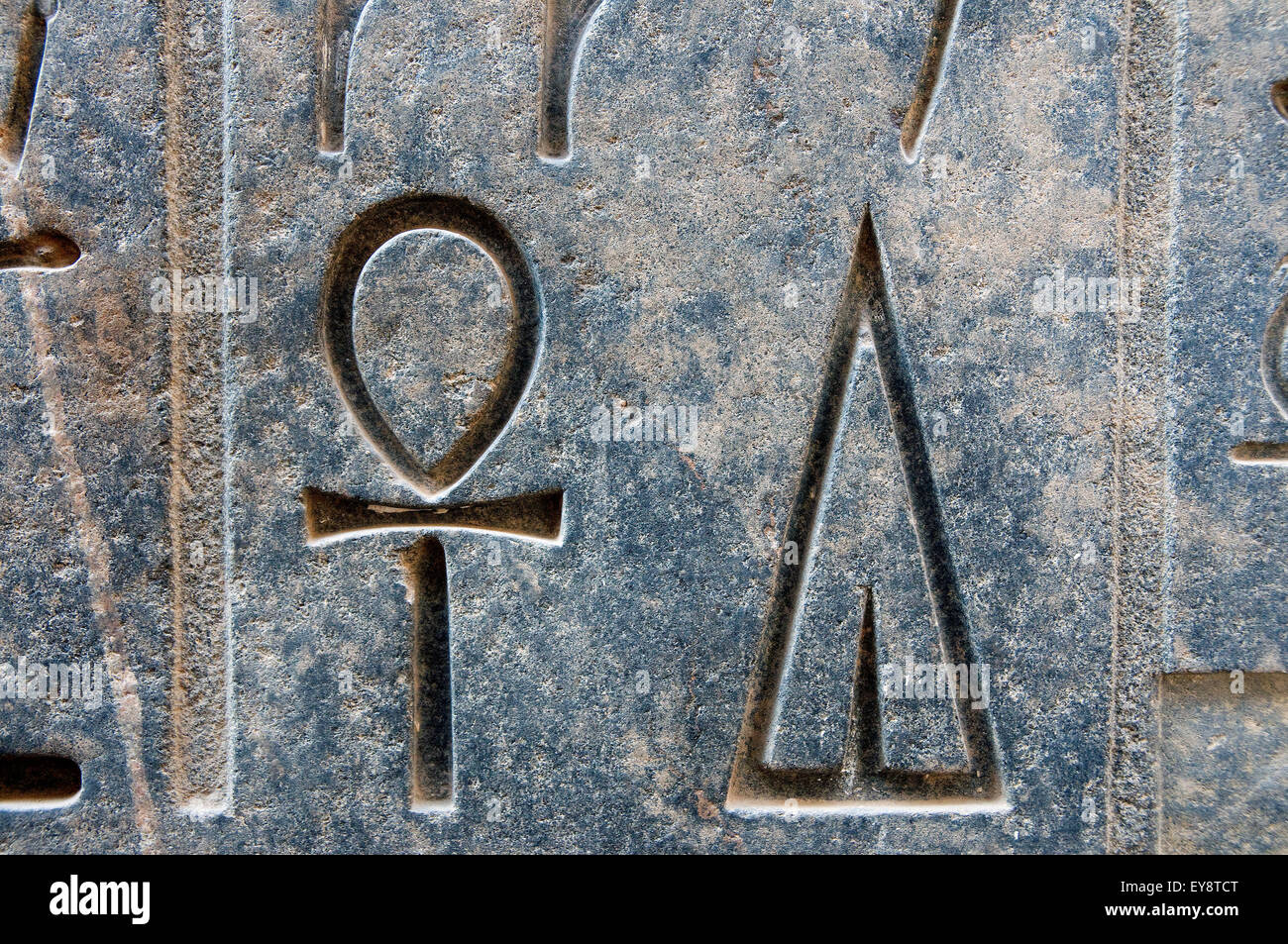 Usermaatra Setepenra Ramses II (1303-1212 a.C.): due geroglifici Foto Stock