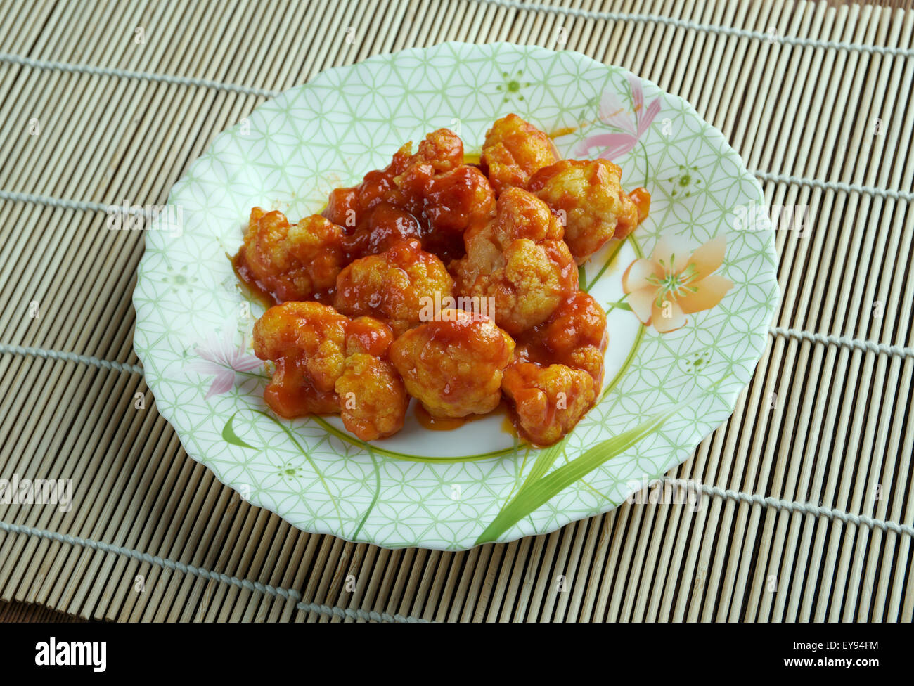 Gobi manchurian - Cavolfiori.Cucina indiana Foto Stock