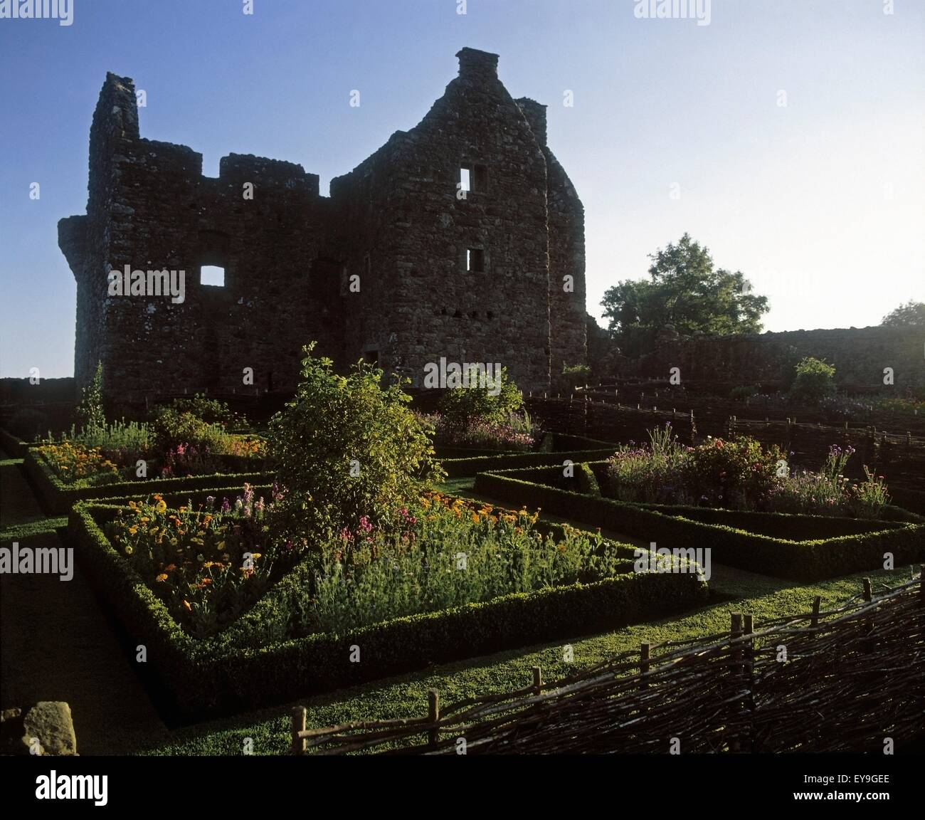 Tully Castle, Co Fermanagh, Irlanda; del XVII secolo Foto Stock