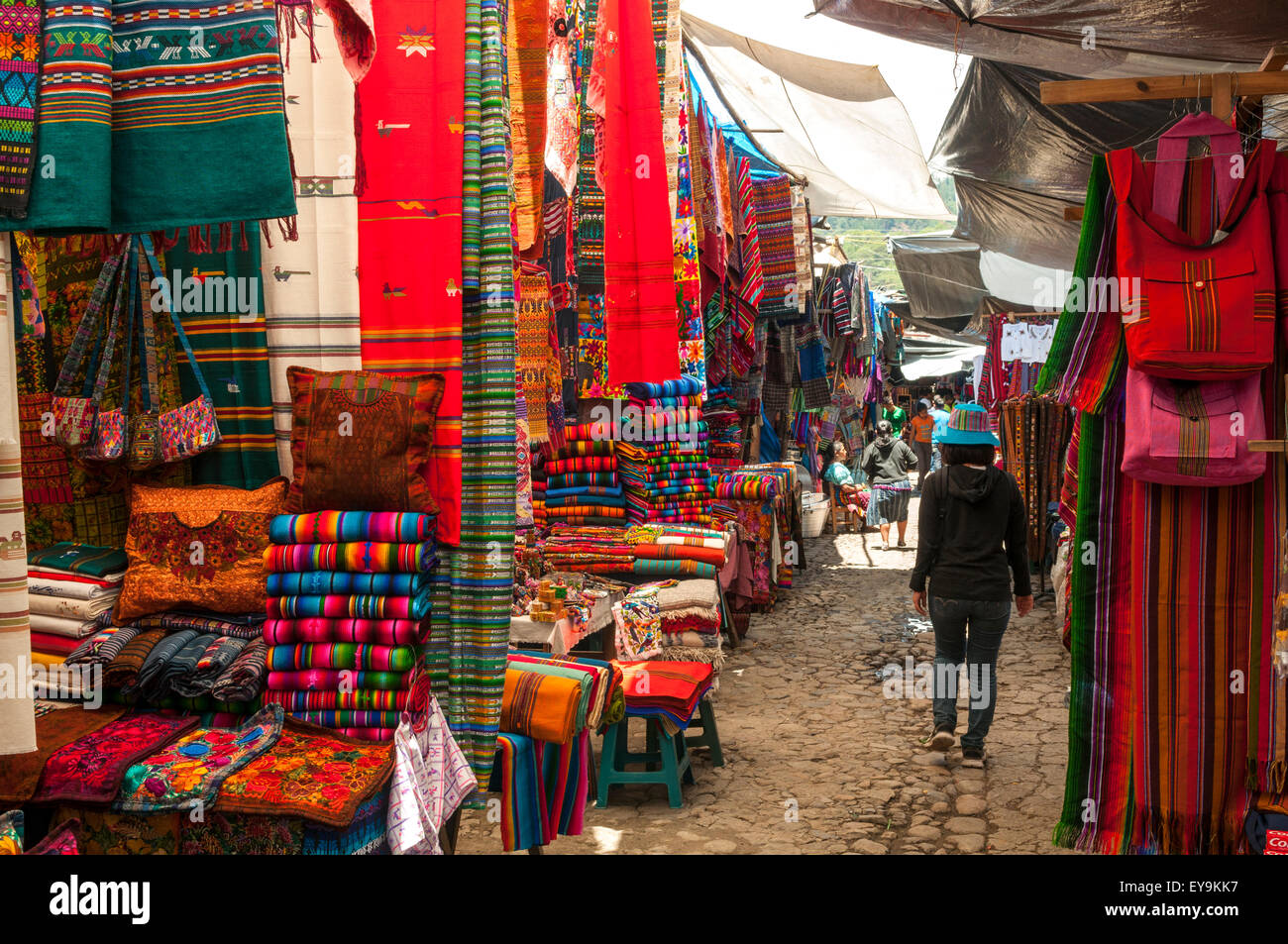 Mercato di domenica, Chichicastenango, Guatemala Foto Stock