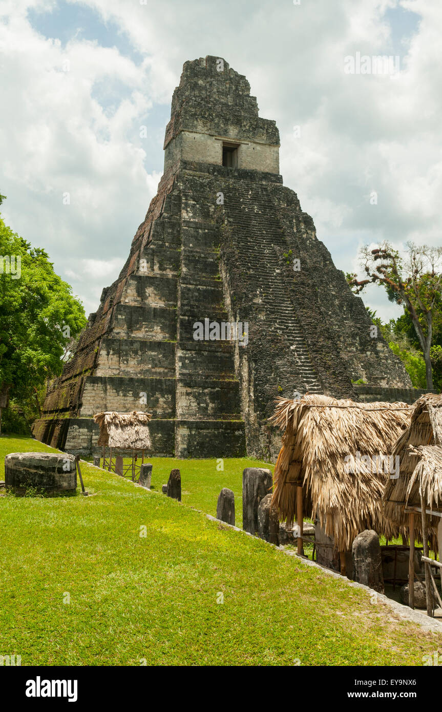 Il Templo 1, Tikal, Guatemala Foto Stock