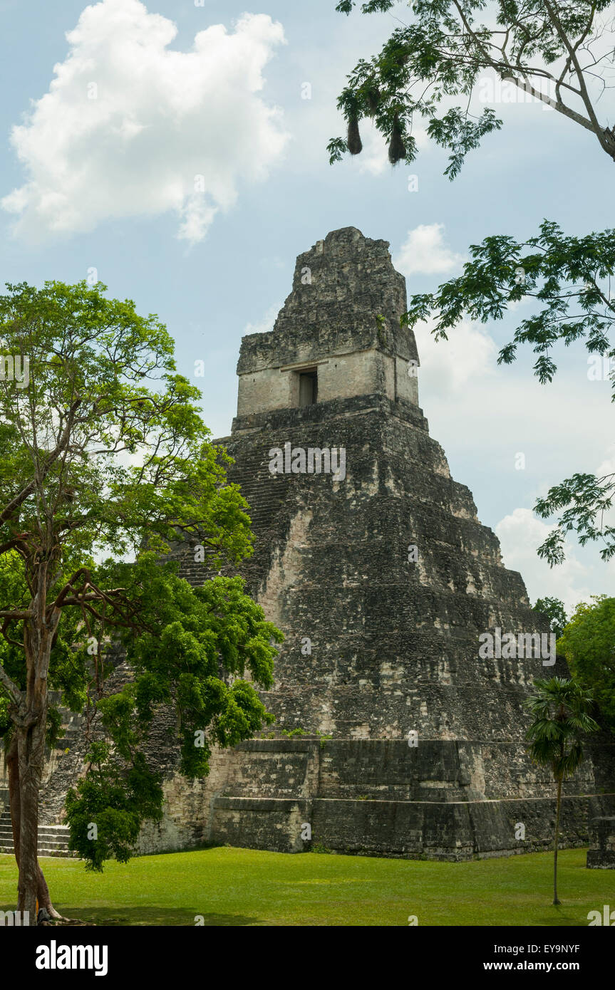 Il Templo 1, Tikal, Guatemala Foto Stock