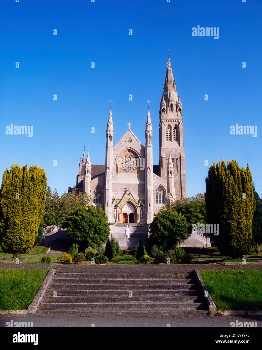 San Macartan's Cathedral, Co Monaghan, Irlanda; xix secolo cattedrale progettata da J.J Mccarthy Foto Stock