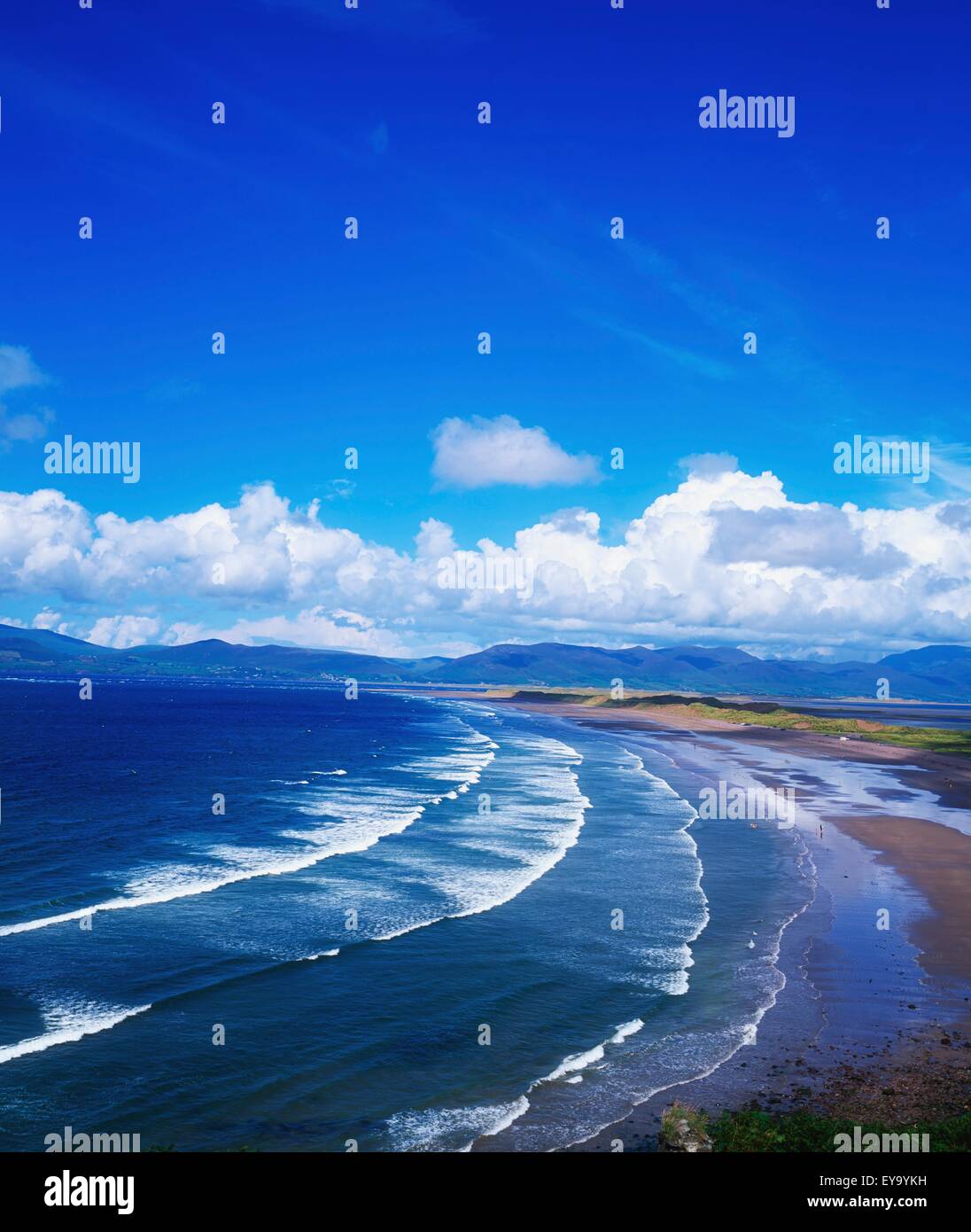 Rossbehy Beach, Glenbeigh, Ring Of Kerry County Kerry, Irlanda; spiaggia costiera Strand Foto Stock