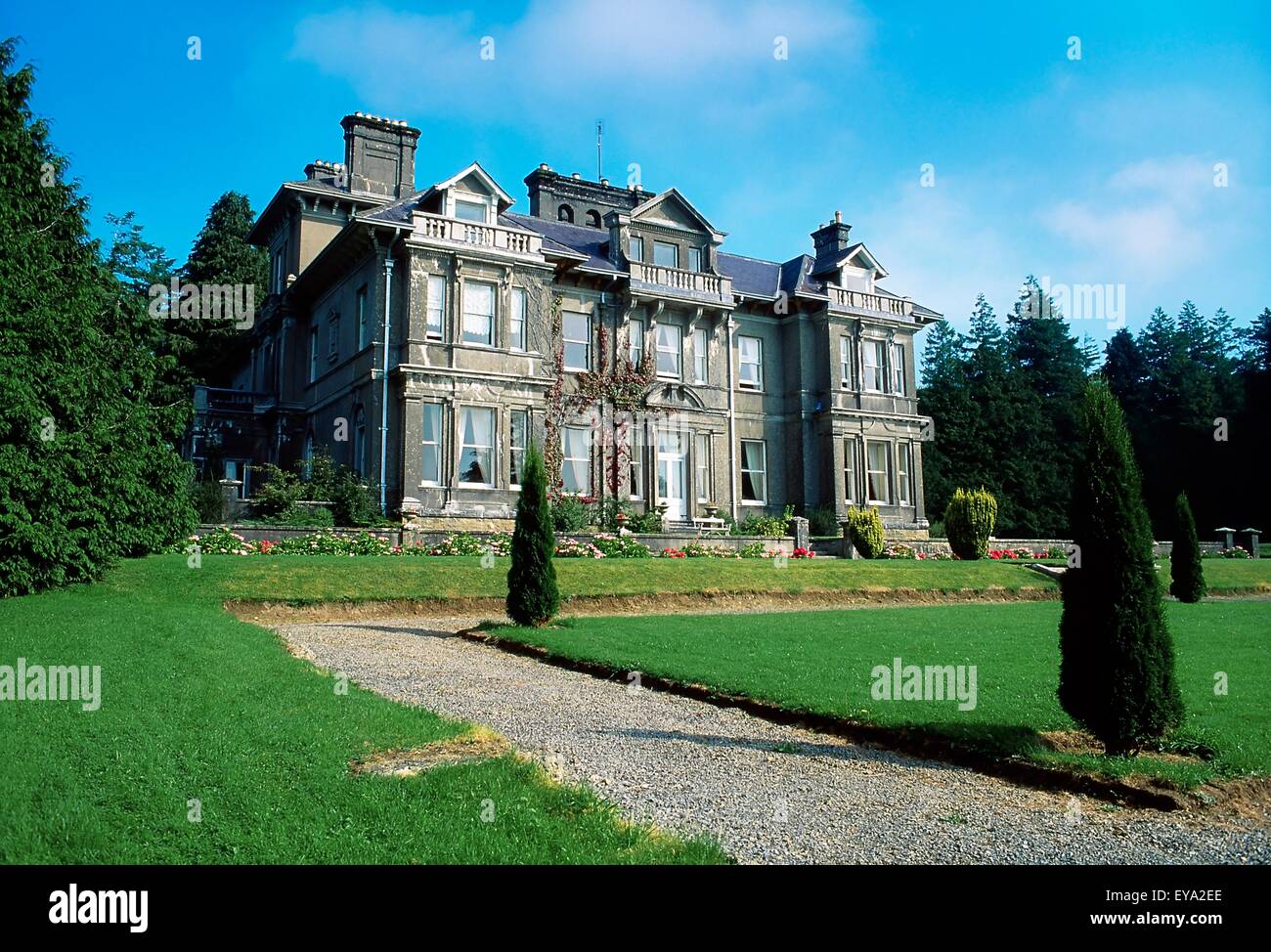 Clonalis House, Castlrea, Co Roscommon, Irlanda; xix secolo Country House Foto Stock
