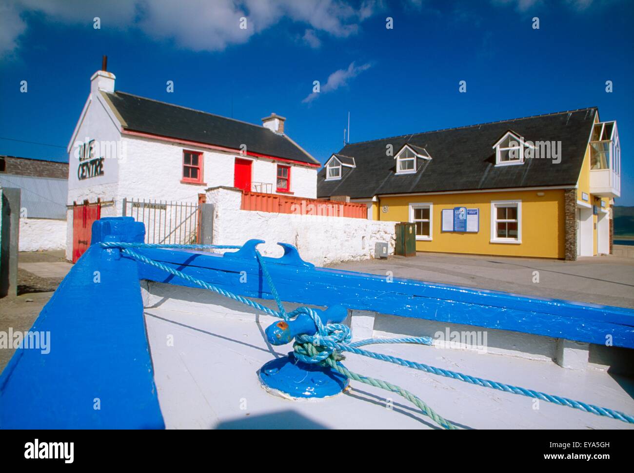 Knightstown, Valentia Island, nella contea di Kerry, Irlanda; Valentia Dive Center Foto Stock