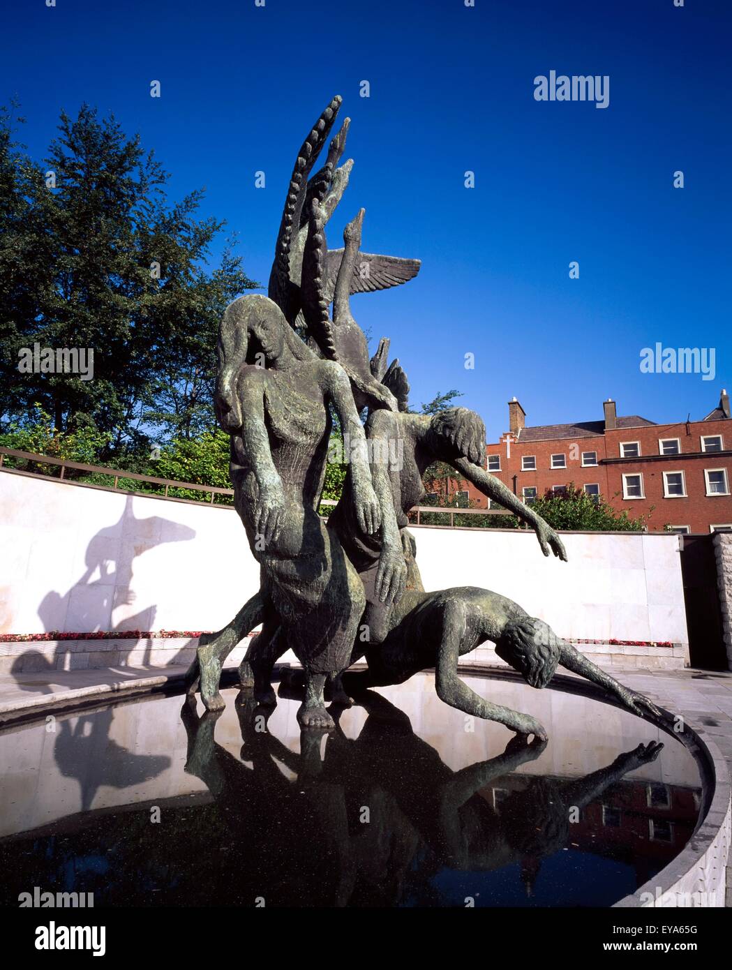 I Bambini di Lir statua, Giardino della Rimembranza, Parnell Square, Città di Dublino, County Dublin, Irlanda Foto Stock