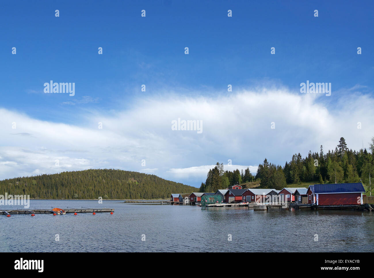 Bönhamn,di pescatori a insediamento Höga Kusten, Vasternorrland, Svezia Foto Stock