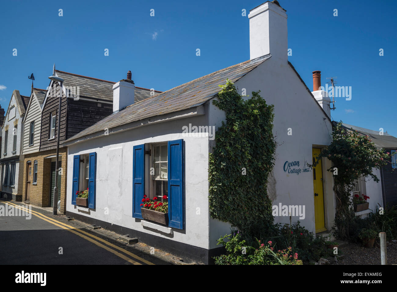 Pittoresca casa, Mare Street, whitstable kent, England, Regno Unito Foto Stock