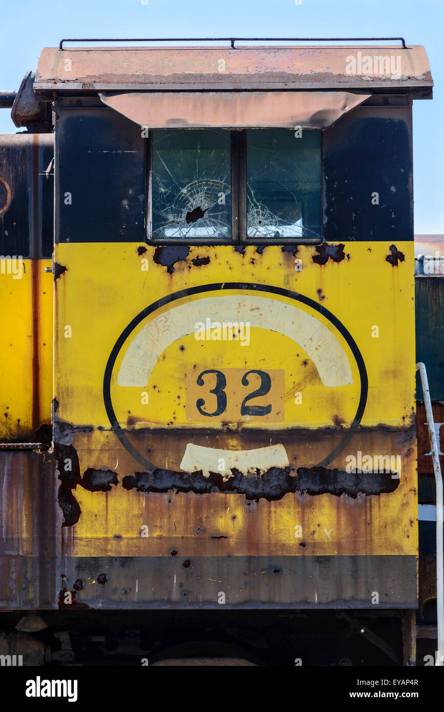 Il cantone di ferrovia Baldwin VO-1000 n. 32, Baltimore & Ohio Railroad Museum, 901 West Pratt Street, Baltimore, MD Foto Stock
