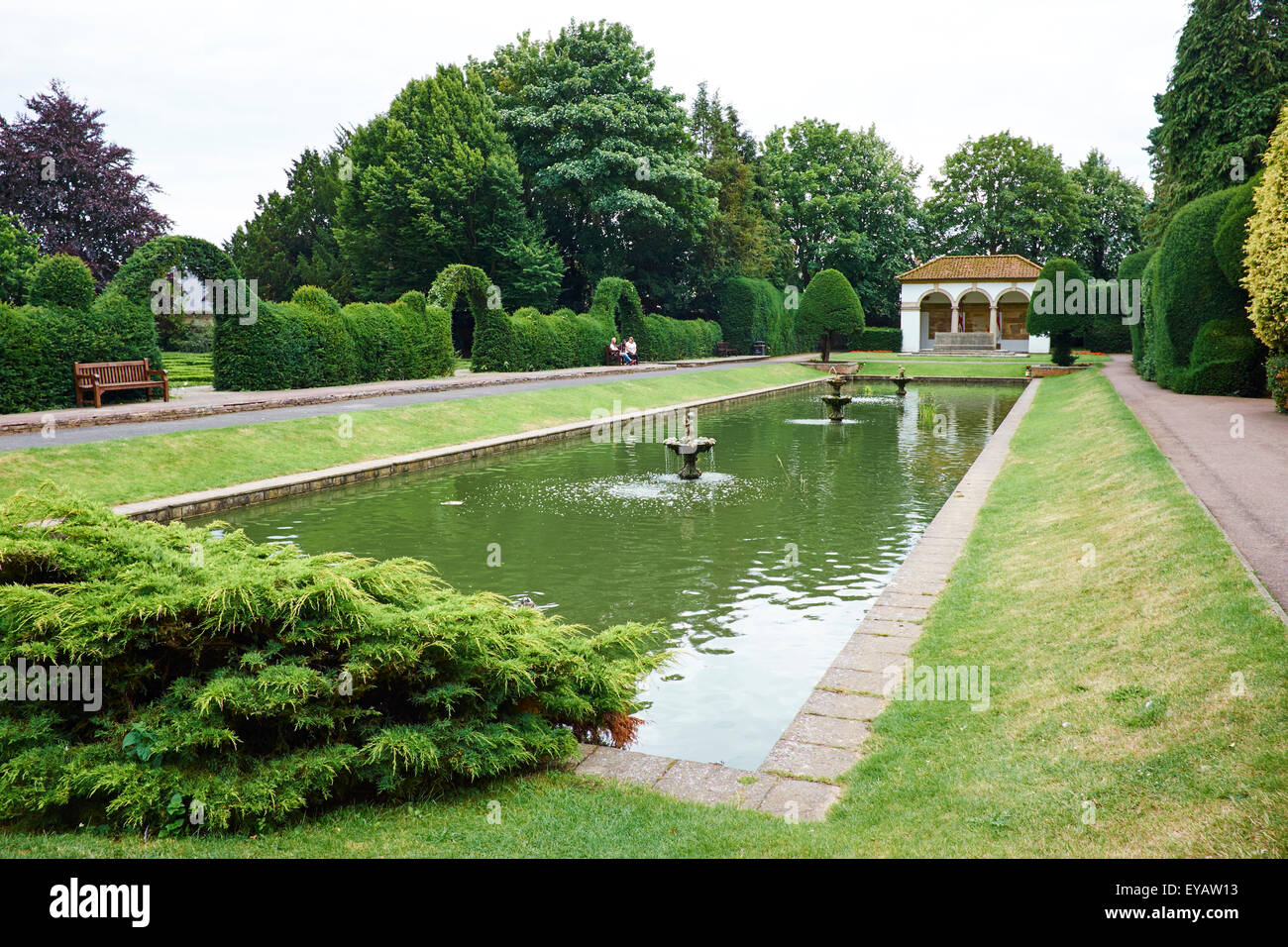 Ayscoughfee Hall Museum e Giardini, Spalding Lincolnshire UK Foto Stock