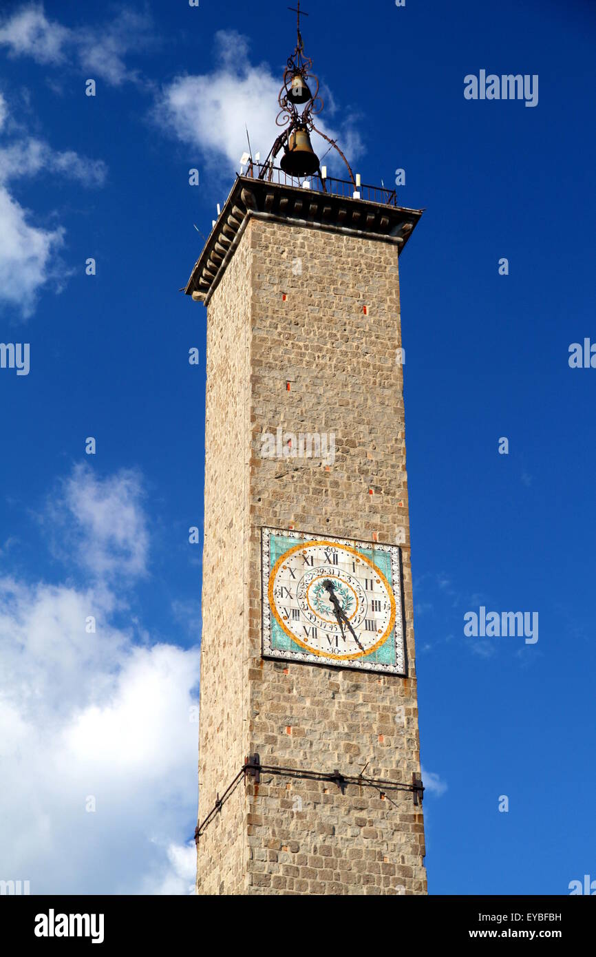 Torre dell'Orologio torre in Viterbo, Italia Foto Stock