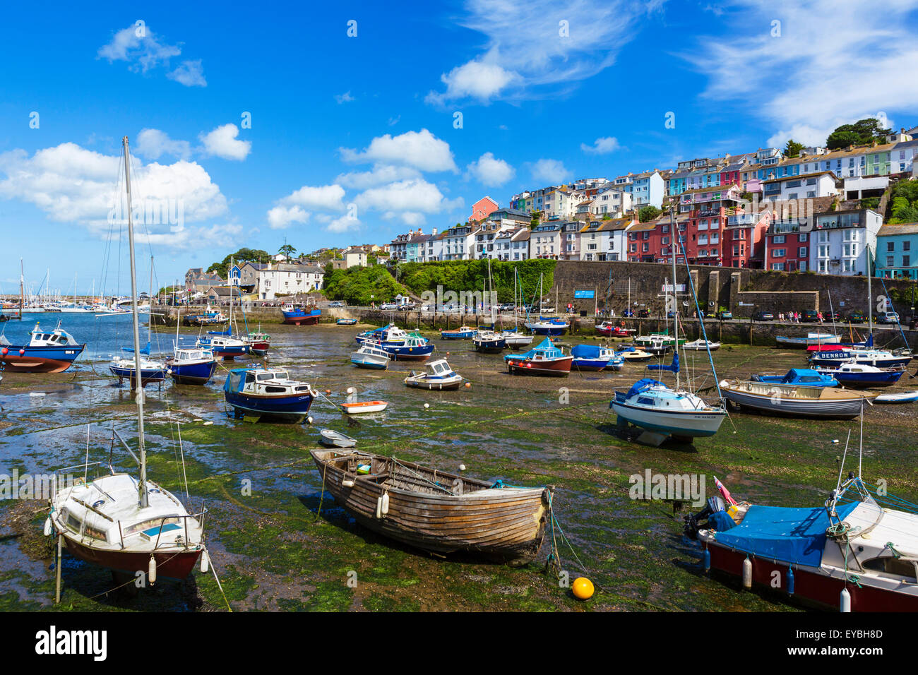 Il porto di Brixham, Torbay, Devon, Inghilterra, Regno Unito Foto Stock