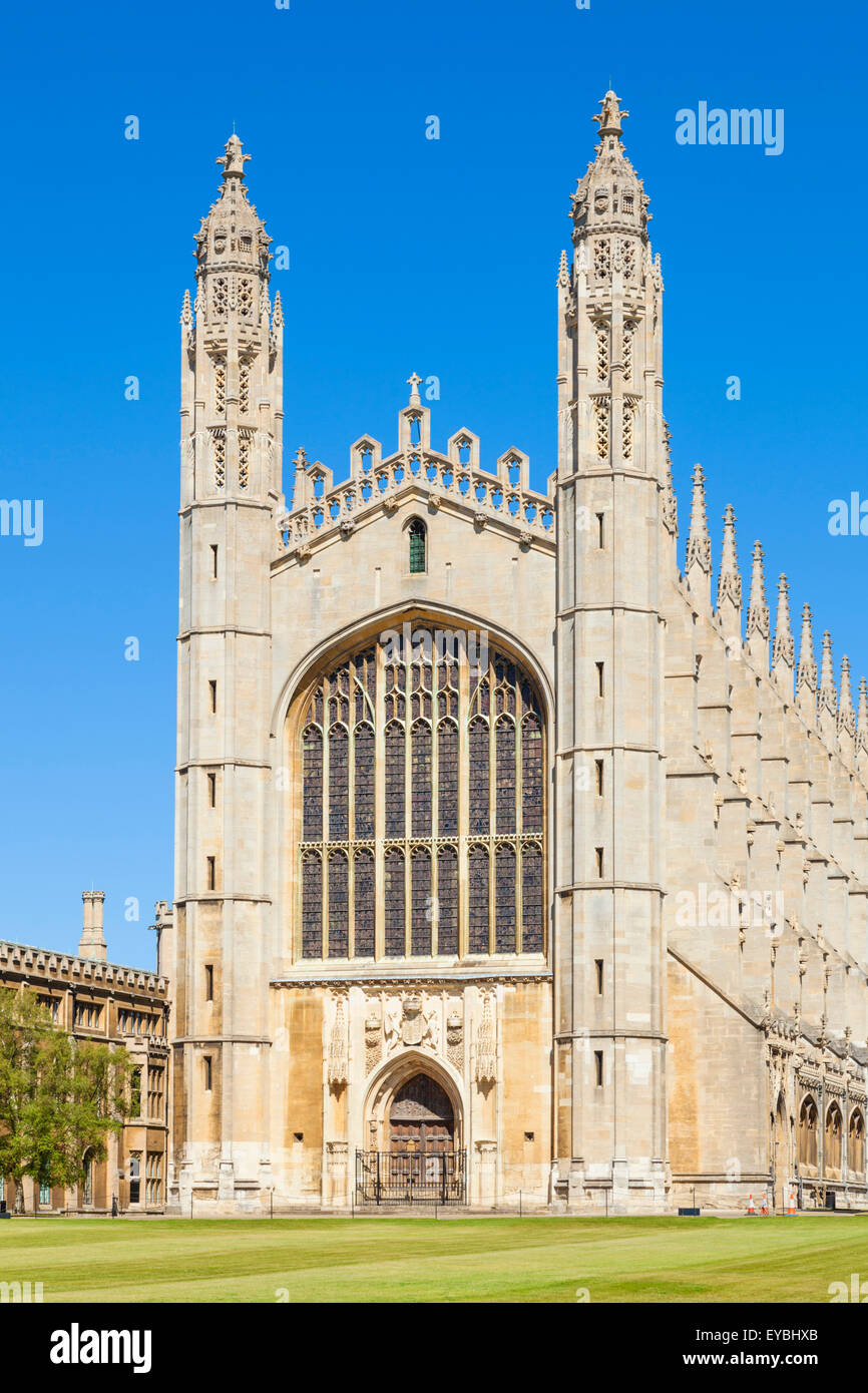 Kings College Chapel Università di Cambridge Cambridgeshire England Regno Unito GB Europa Foto Stock