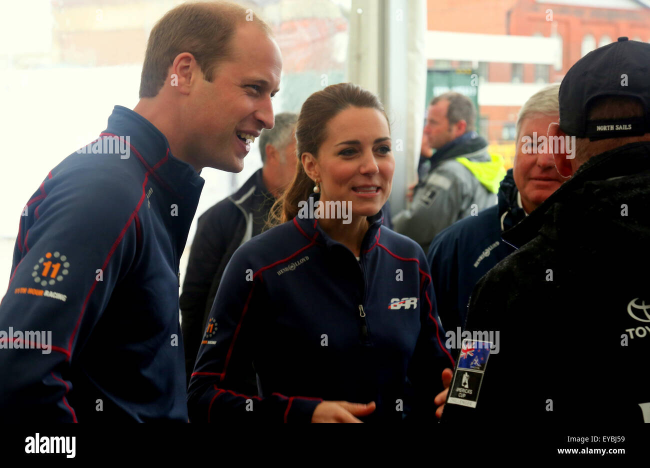 Southsea, Hampshire, Regno Unito. 26 Luglio, 2015. Viste generali dal sito, Royal visita e PresentationThe Duchessa di Cambridge, Kate Middleton Royal Patrono del 1851 fiducia, accompagnato dal Duca di Cambridge il principe William alla Coppa America World Series a Portsmouth. Credito: uknip/ Alamy Live News Foto Stock