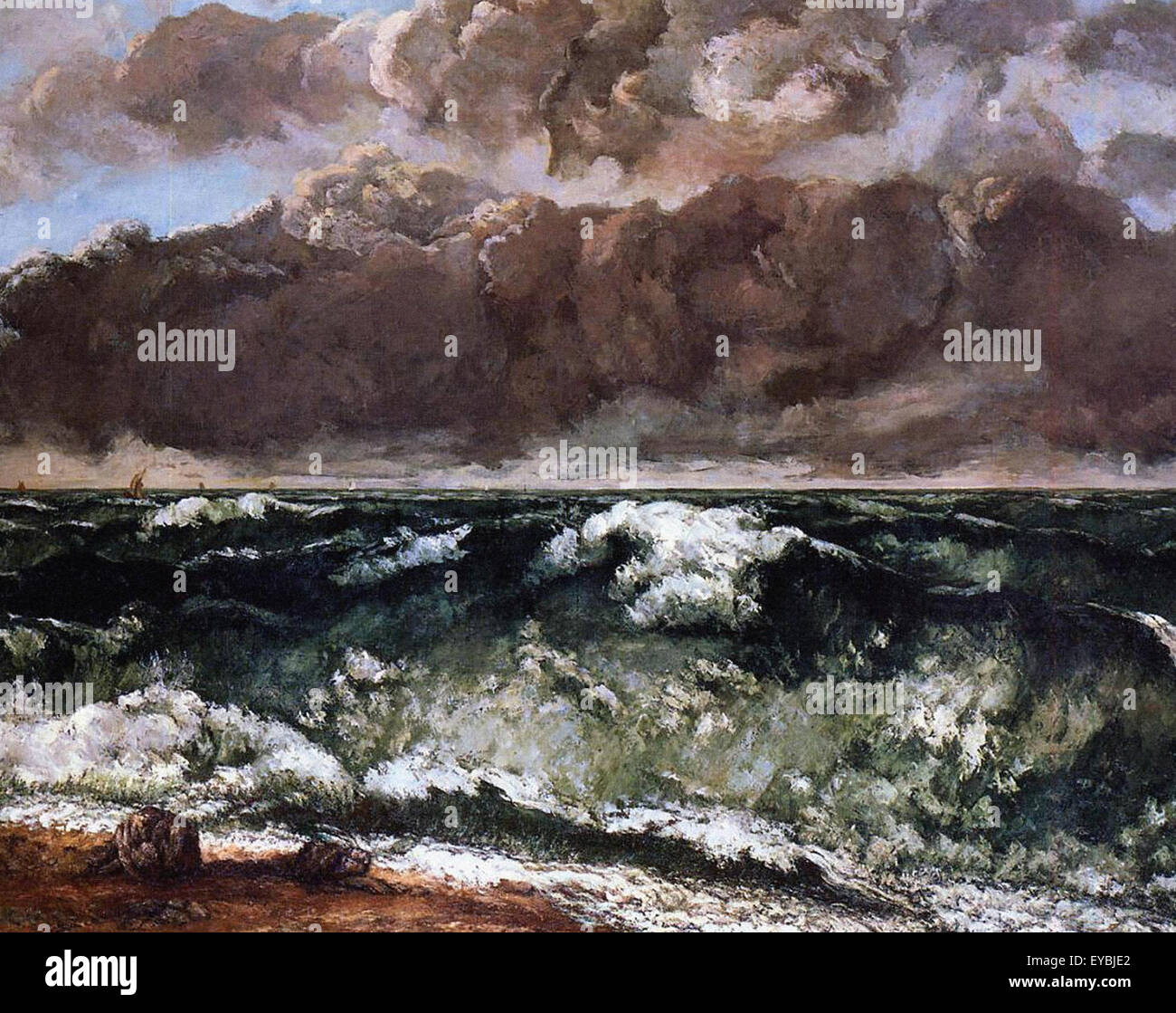 Gustave Courbet Wave Foto Stock Gustave Courbet Wave Foto Stock