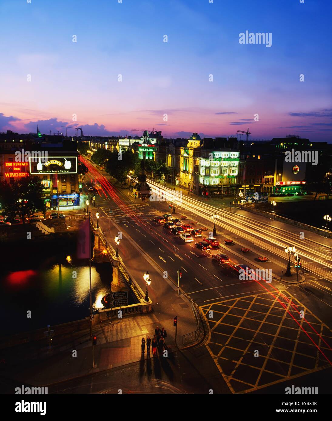 O'Connell Bridge, Fiume Liffey, Dublino, County Dublin, Irlanda Foto Stock