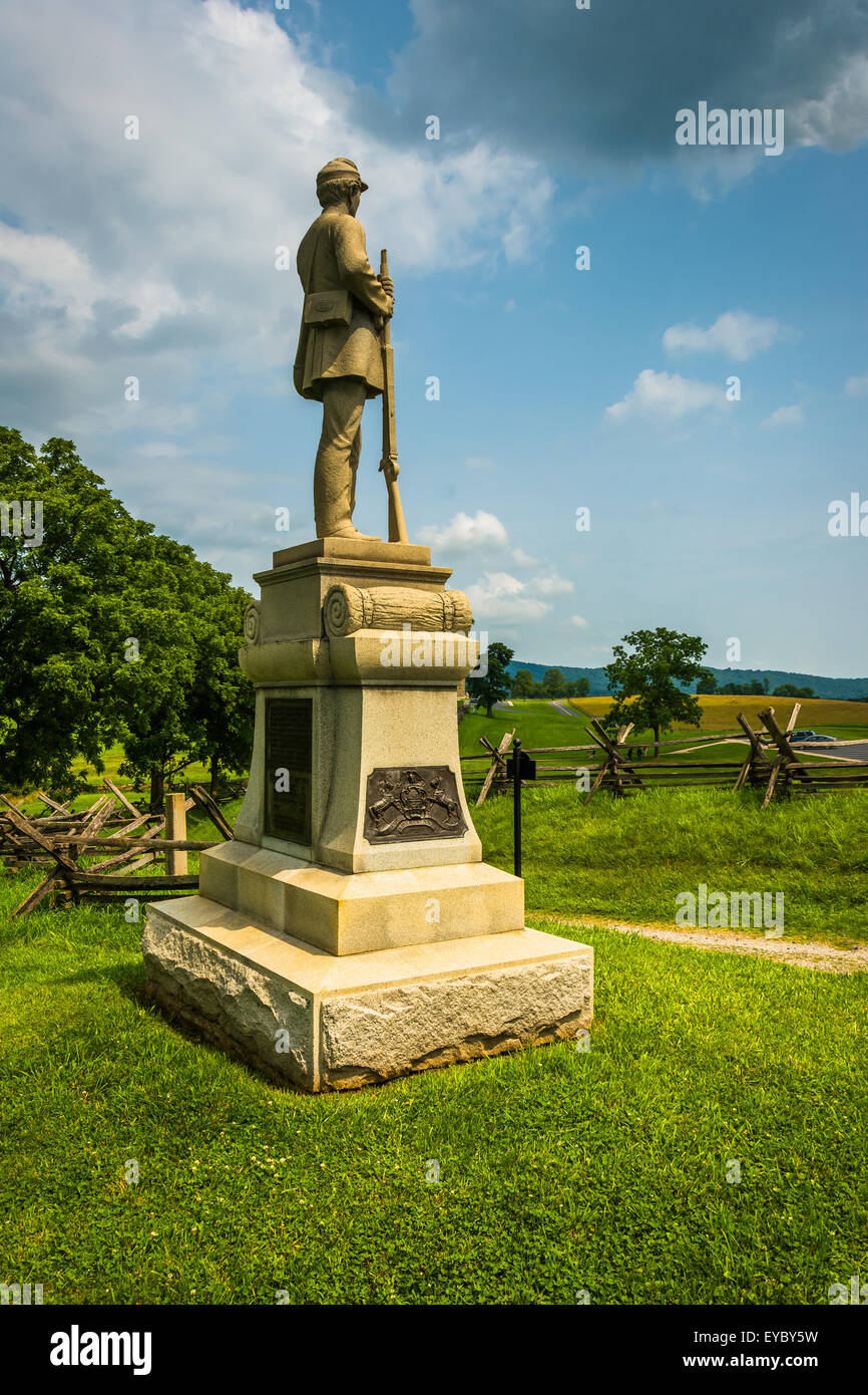 Statua di Antietam National Battlefield, Maryland. Foto Stock