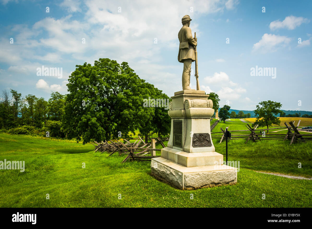 Statua di Antietam National Battlefield, Maryland. Foto Stock