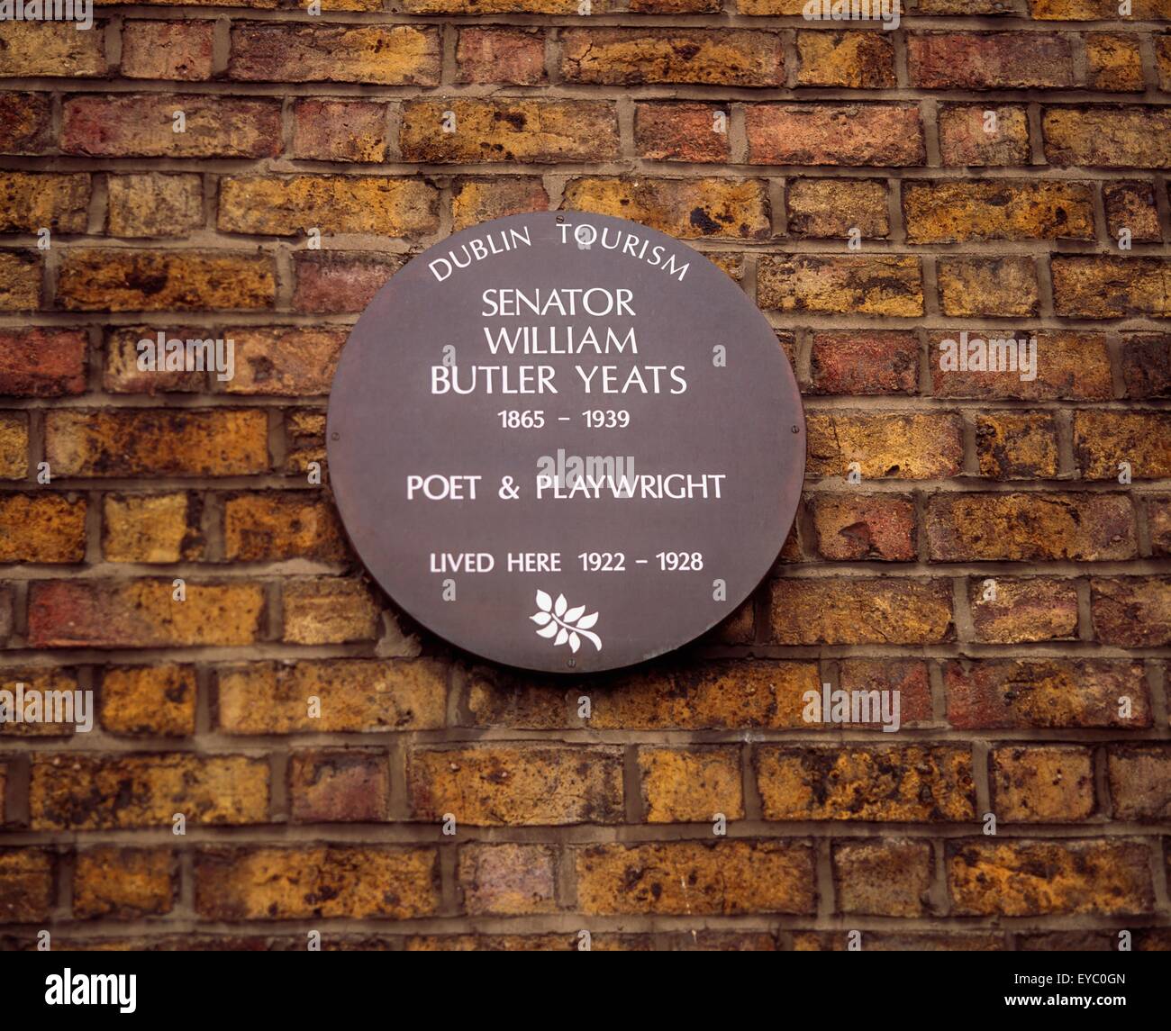 82 Merrion Square, casa di W. Yeats, Dublino, Co Dublin, Irlanda Foto Stock