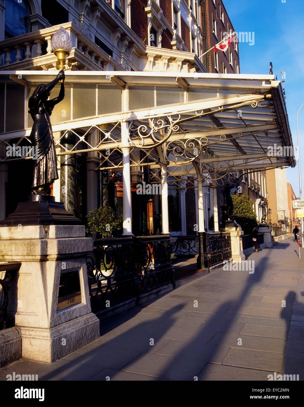 Shelbourne Hotel, St. Stephen's Green, Dublino, Co Dublin, Irlanda; Hotel esterno Foto Stock