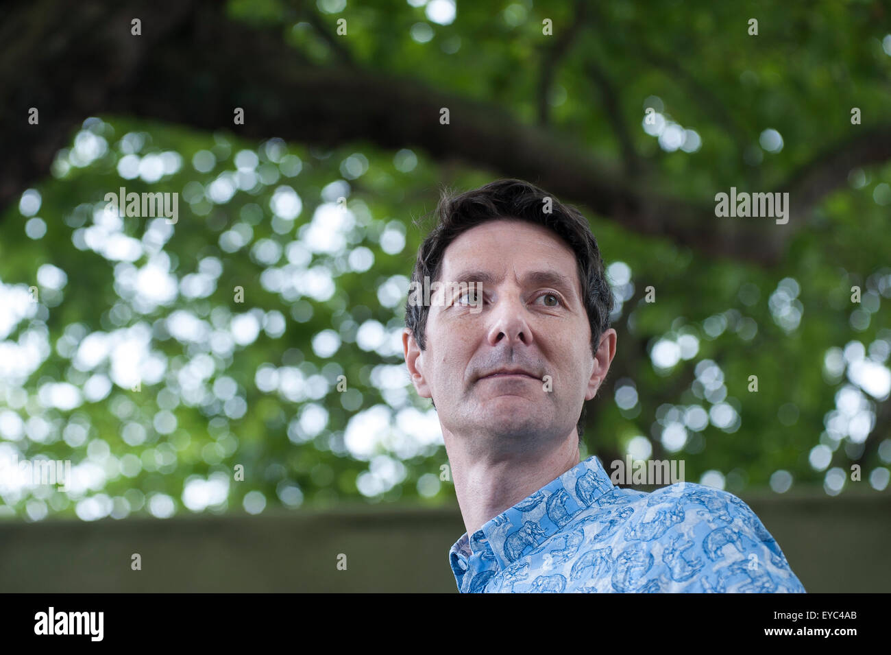 Accademico britannico e la scienza communicator, Trevor Cox, che appaiono alla Edinburgh International Book Festival. Foto Stock