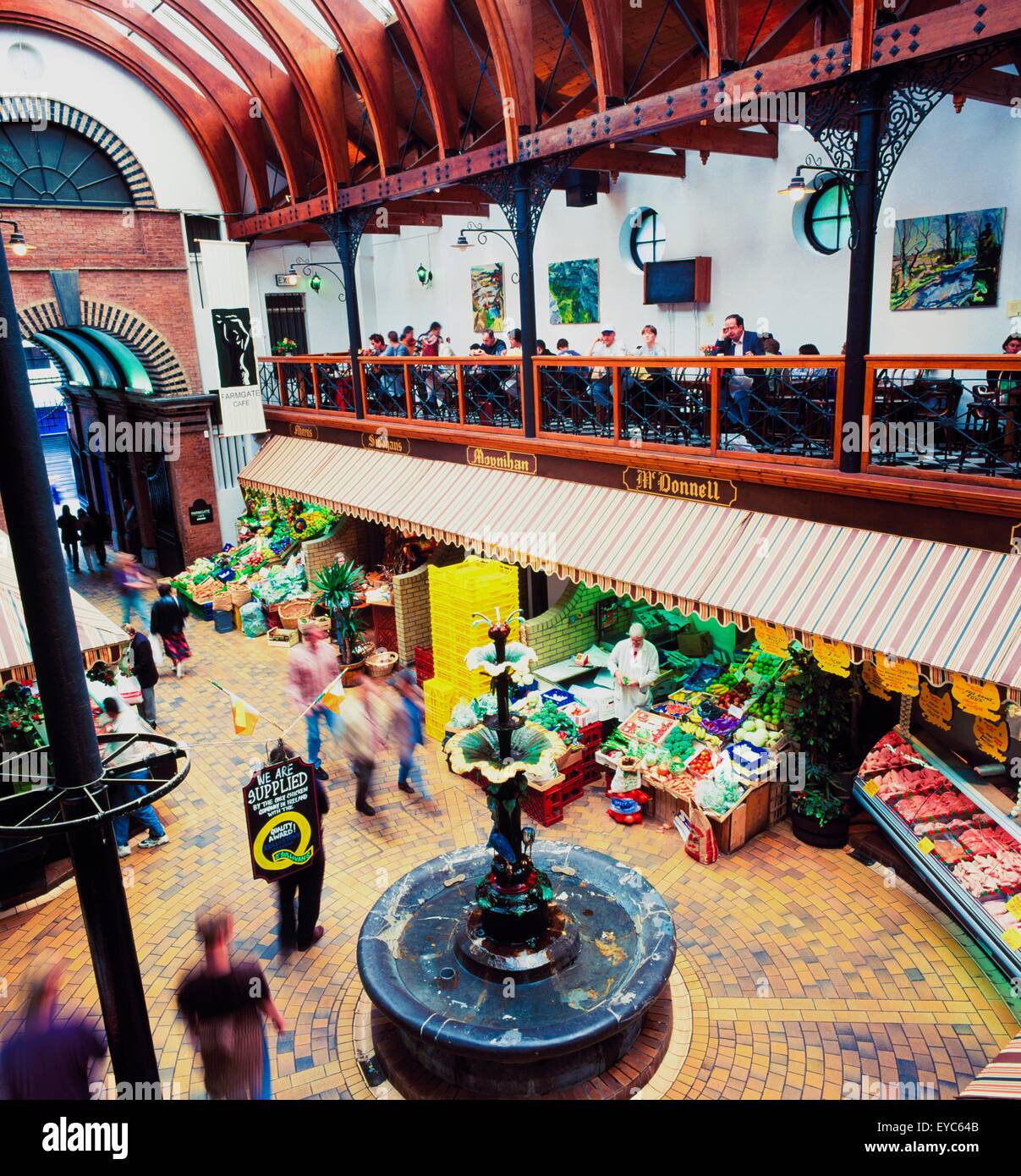 Mercato inglese, la città di Cork, nella contea di Cork, Irlanda; interno del mercato Foto Stock
