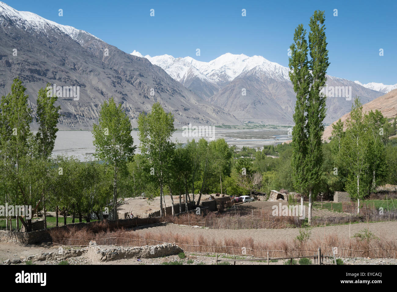 Zong. Wakhan valley. Regione del Pamir.il Tagikistan. Asia centrale Foto Stock