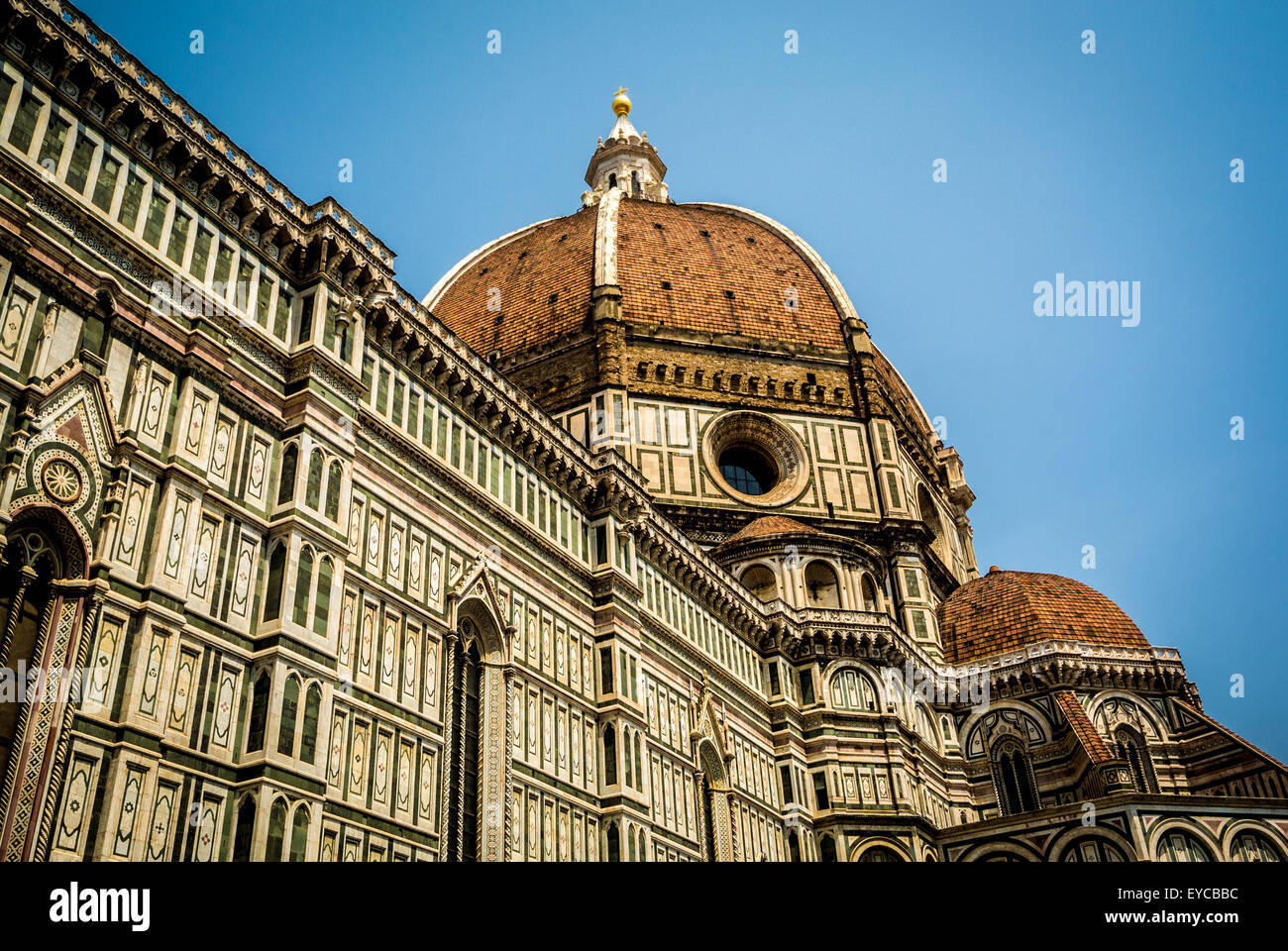 Duomo o Duomo di Firenze con cupola disegnata da Filippo Brunelleschi. Firenze, Italia. Foto Stock