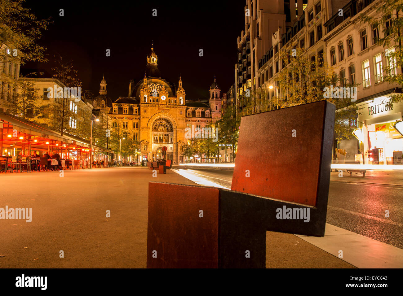 Stazione Centrale di Antwerp Foto Stock