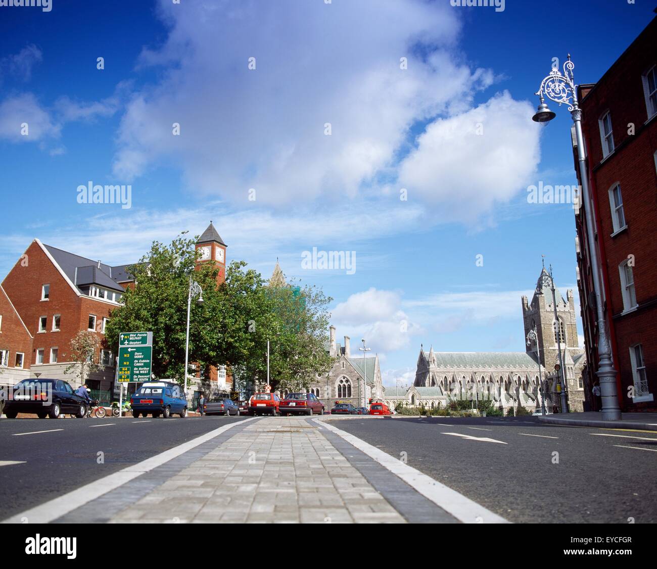 Vie, Christchurch Square, Dublino, County Dublin, Irlanda Foto Stock