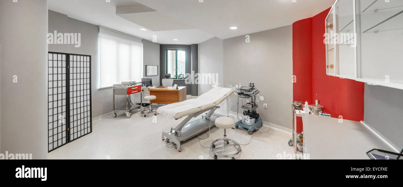 La sala di trattamento nella clinica di bellezza Foto Stock