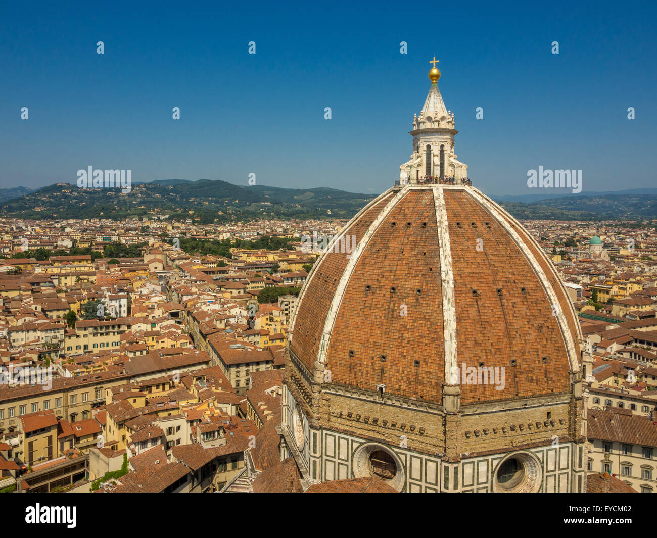 Duomo di Firenze o Duomo progettato da Filippo Brunelleschi. Firenze, Italia. Foto Stock