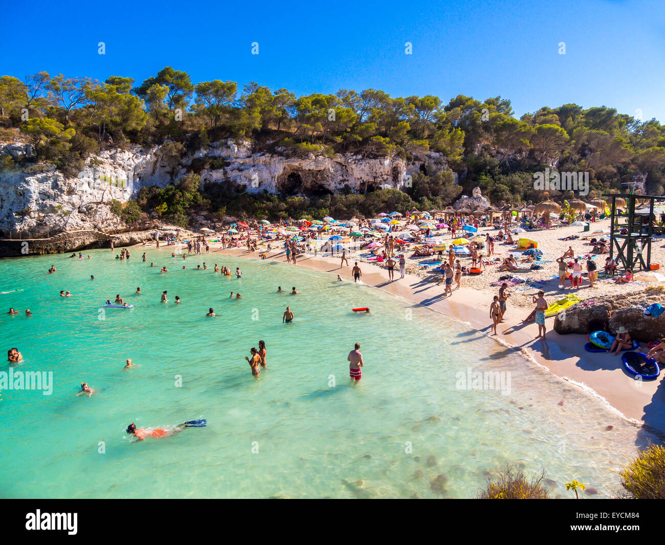 Spagna, Maiorca, spiaggia di Cala Llombarts Foto Stock