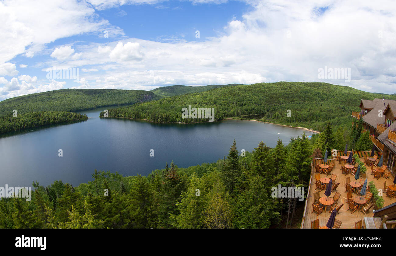 Lago Sacacomie in Canada Foto Stock