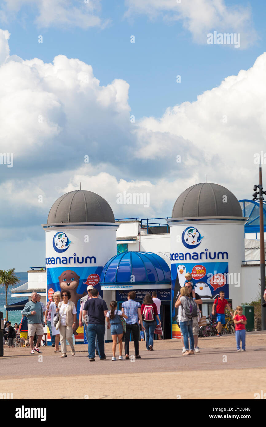 Oceanarium l'acquario di Bournemouth a Pier Approach, Bournemouth, Dorset, Regno Unito nel mese di luglio Foto Stock