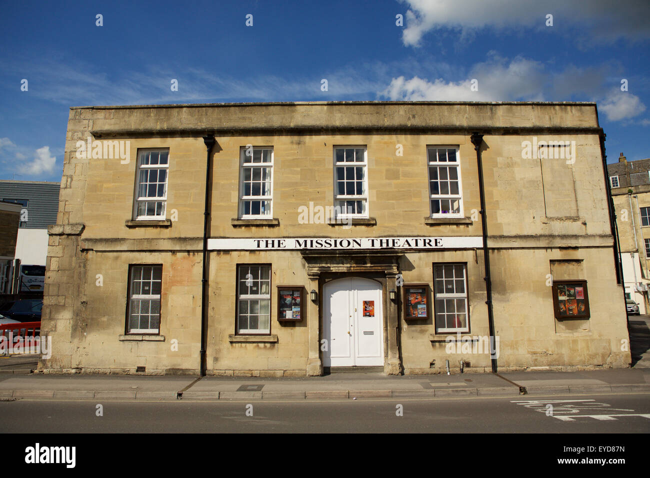 La missione teatro sulla strada di mais in Bath Somerset. Un piccolo edificio classificato Grade II precedentemente utilizzato come luogo di riunione Foto Stock