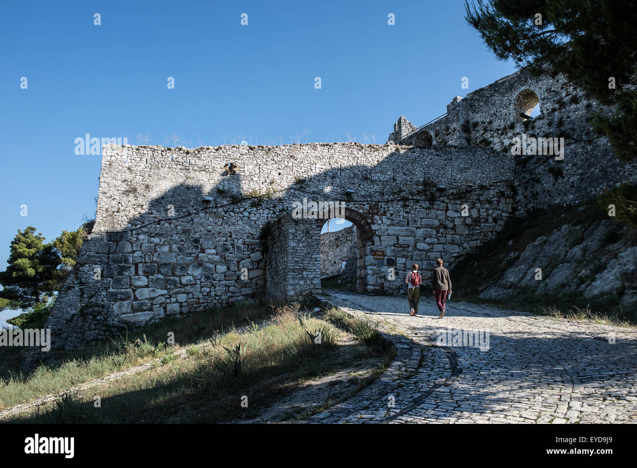 La cittadella di Berat, Patrimonio Mondiale UNESCO, Albania Foto Stock