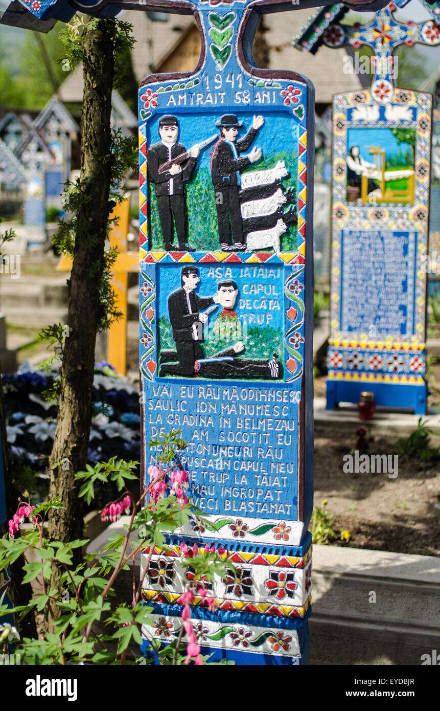 Cimitero allegro Foto Stock