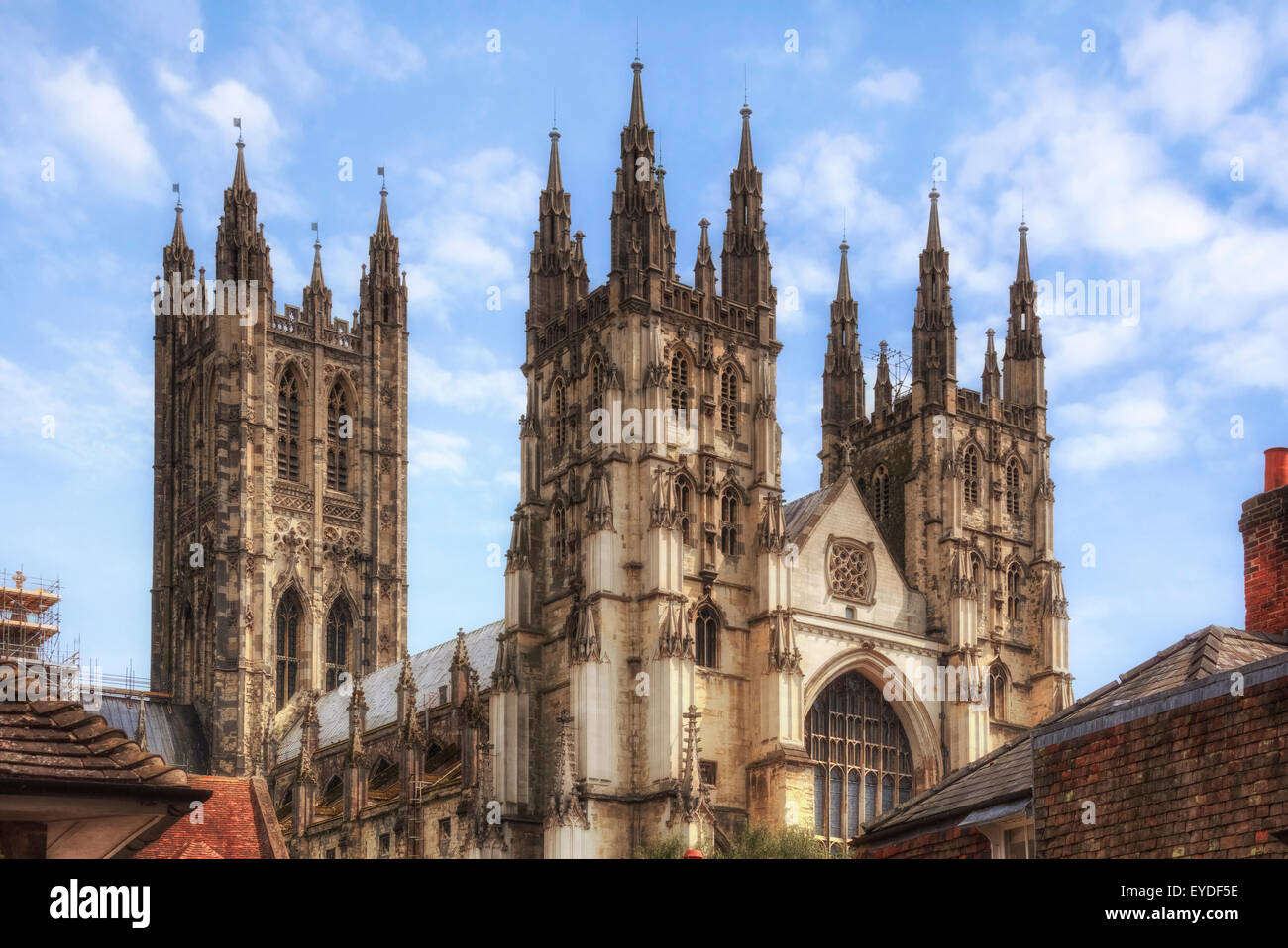 La Cattedrale di Canterbury, Canterbury, nel Kent, England, Regno Unito Foto Stock