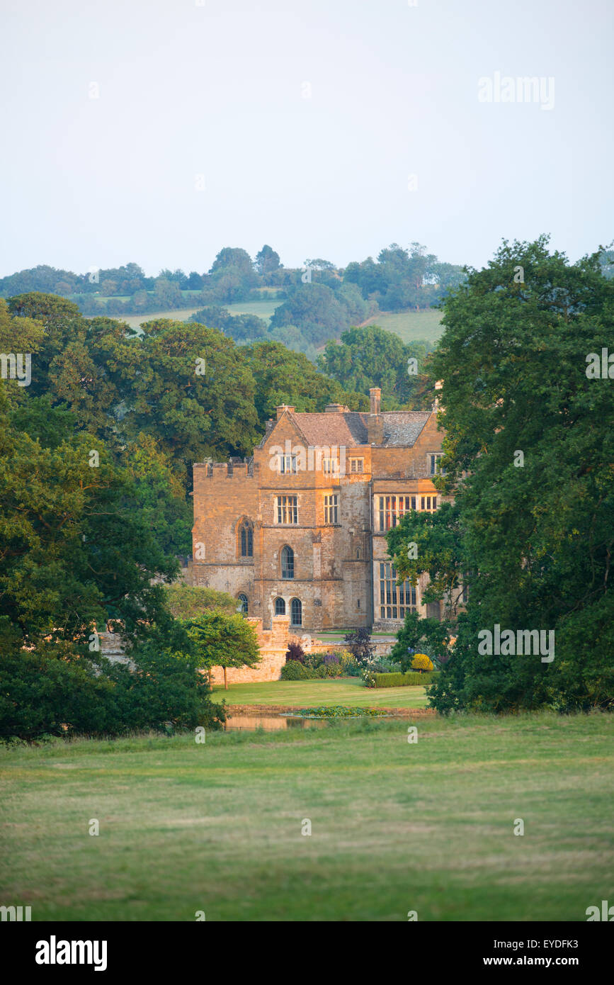 Castello di Broughton, Oxfordshire, campagna inglese. Foto Stock
