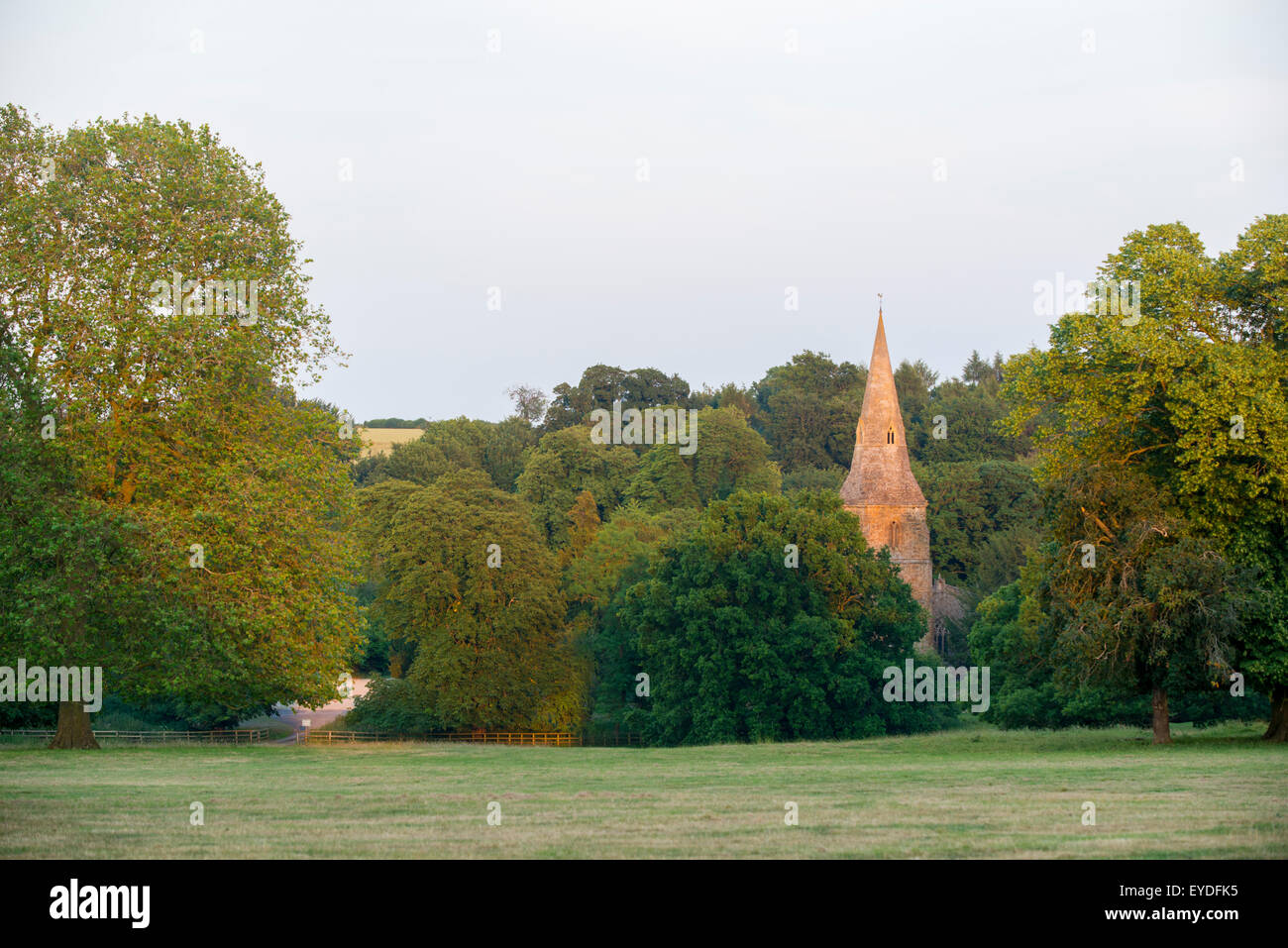 Castello di Broughton, Oxfordshire, campagna inglese. Foto Stock