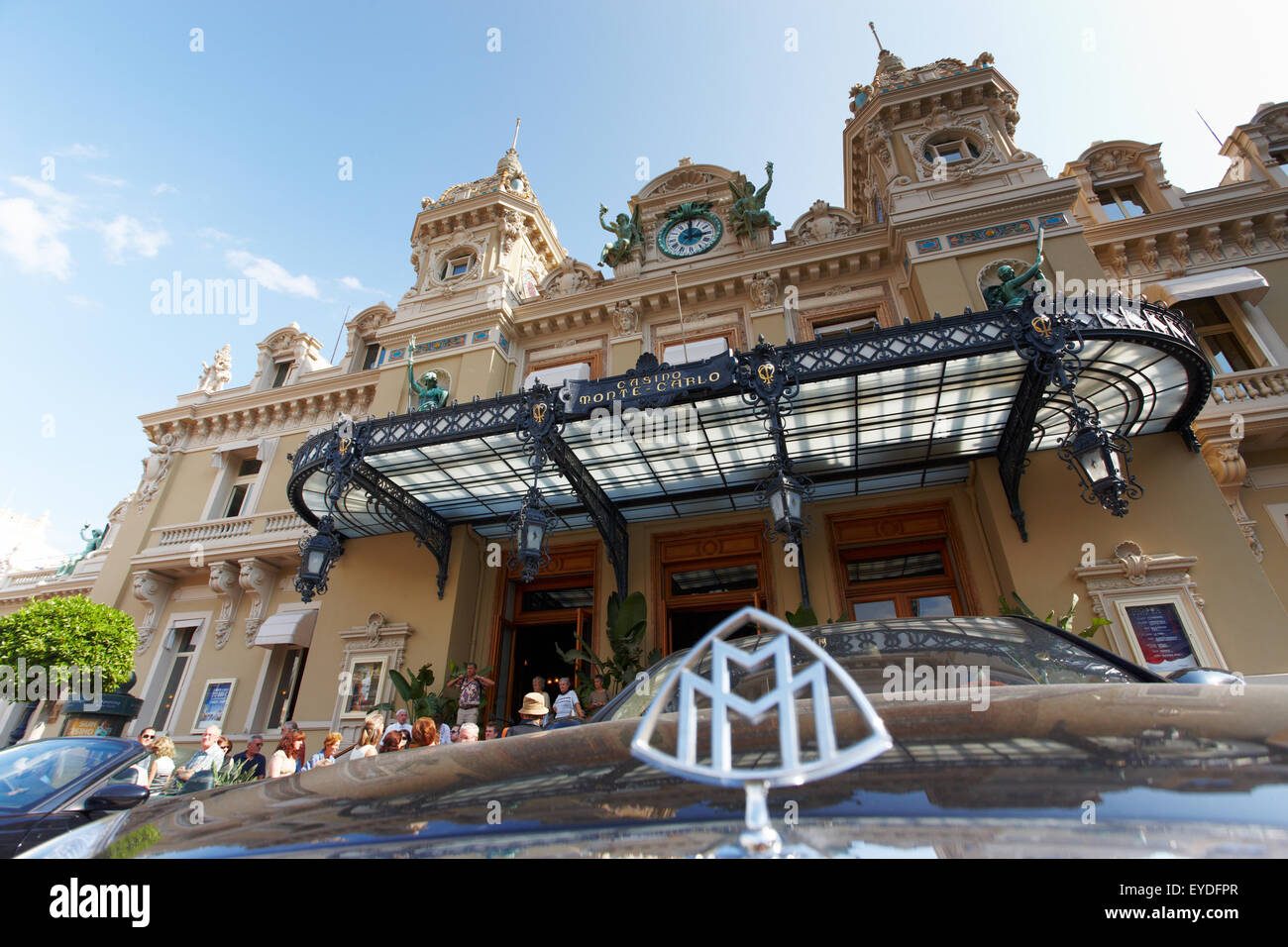 Monte-Carlo, Monaco, 25.09.2008: Casino Monte-Carlo, molti turisti Foto Stock