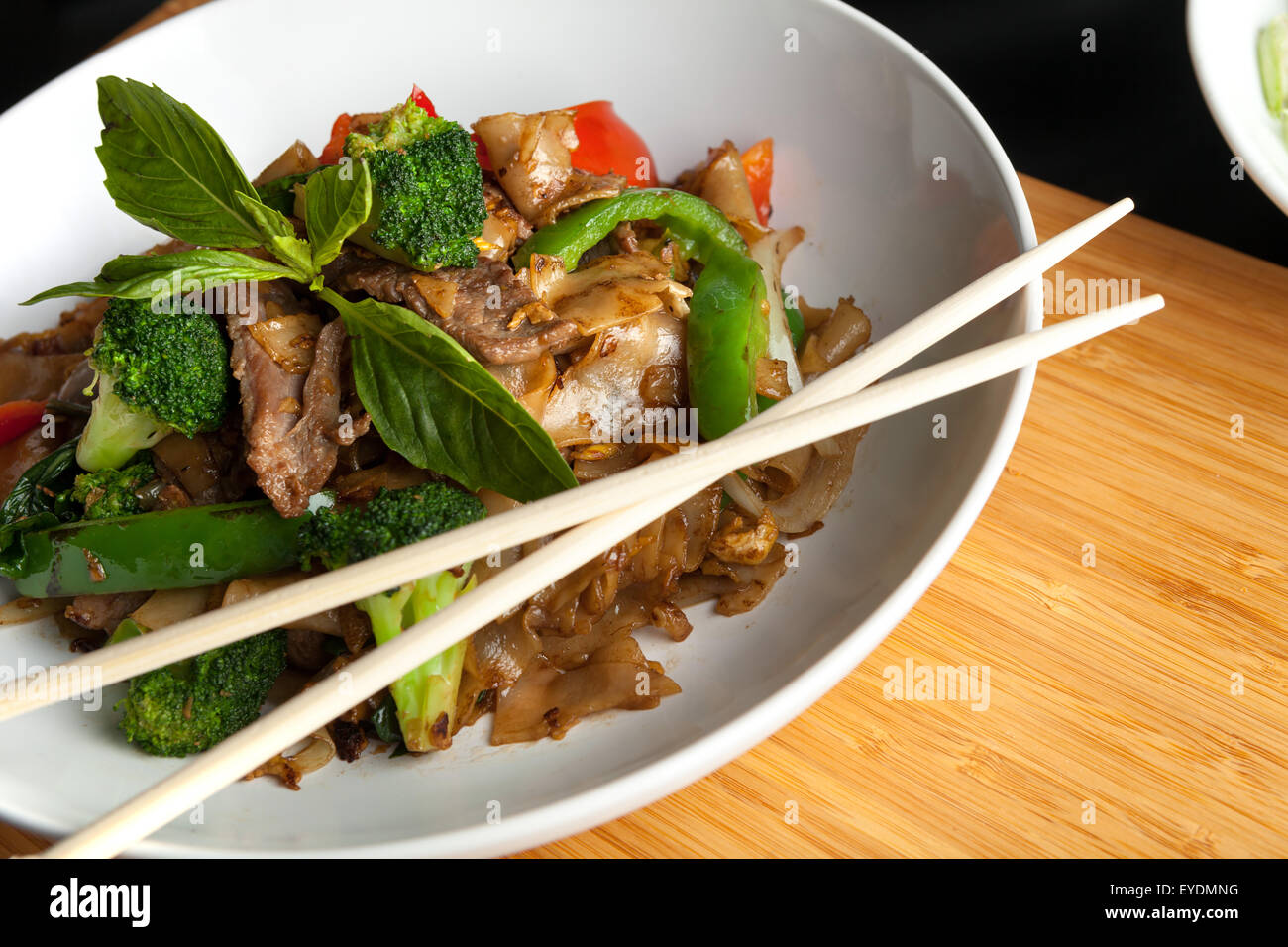 Drunken Noodle piatto tailandese Foto Stock