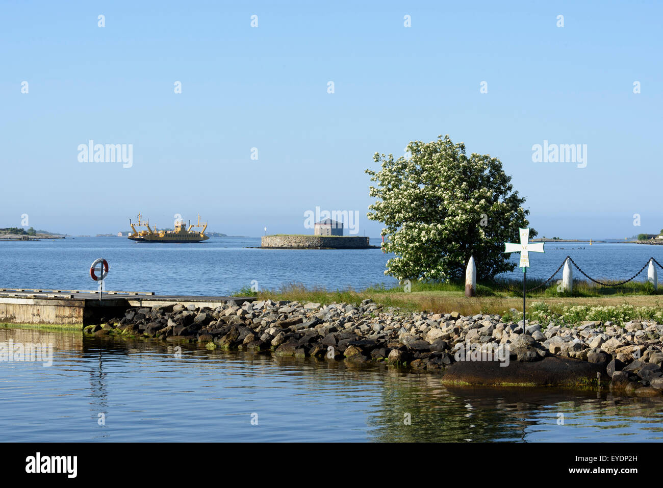 Ex Marine motivi su Stumholmen in Karlskrona, Provincia Blekinge, Svezia Foto Stock