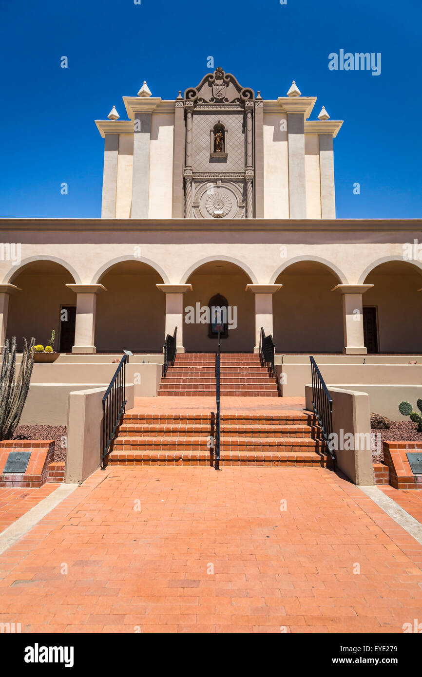 La cattedrale di Sant'Agostino nel centro cittadino di Tucson, Arizona, Stati Uniti. Foto Stock
